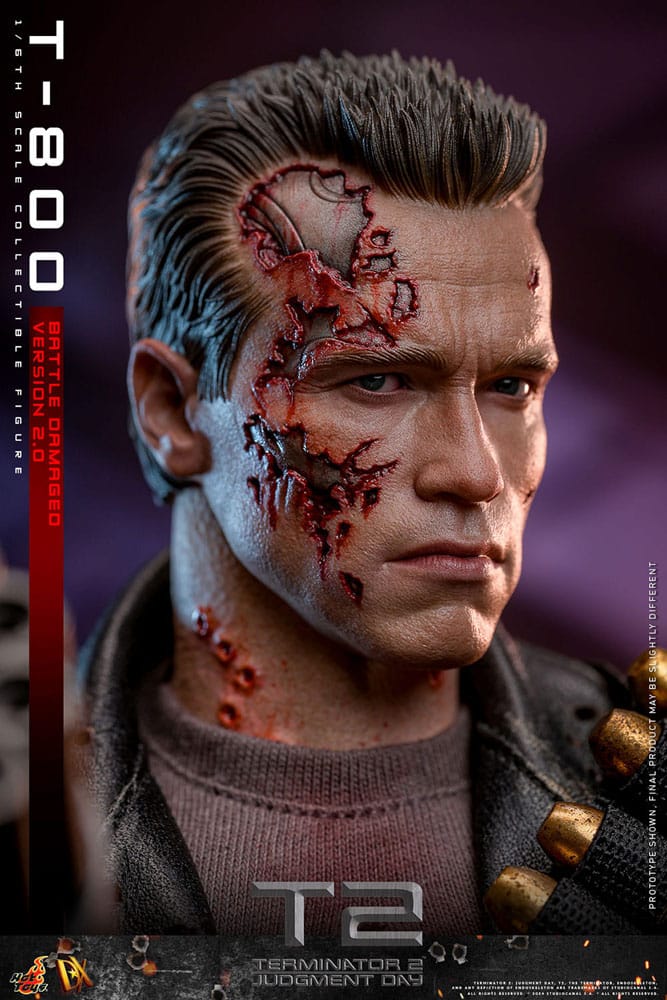 Terminator 2 Movie Masterpiece Actionfigur 1/6 T-800 Battle Damaged Version 2.0 32 cm - Preorder - ETA: 25.12.2025