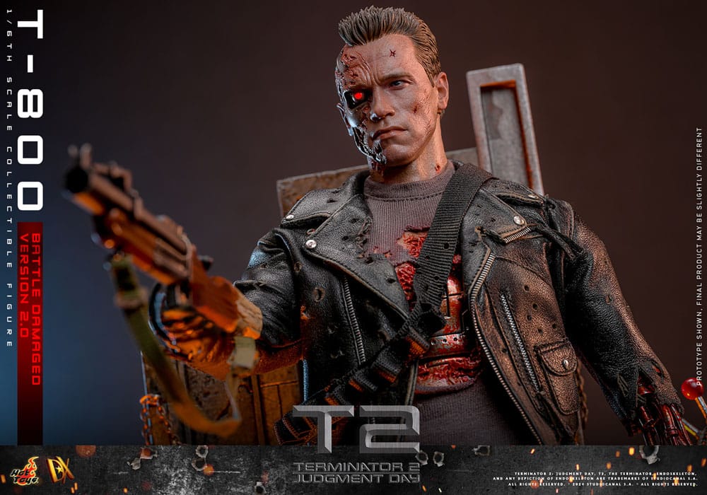 Terminator 2 Movie Masterpiece Actionfigur 1/6 T-800 Battle Damaged Version 2.0 32 cm - Preorder - ETA: 25.12.2025