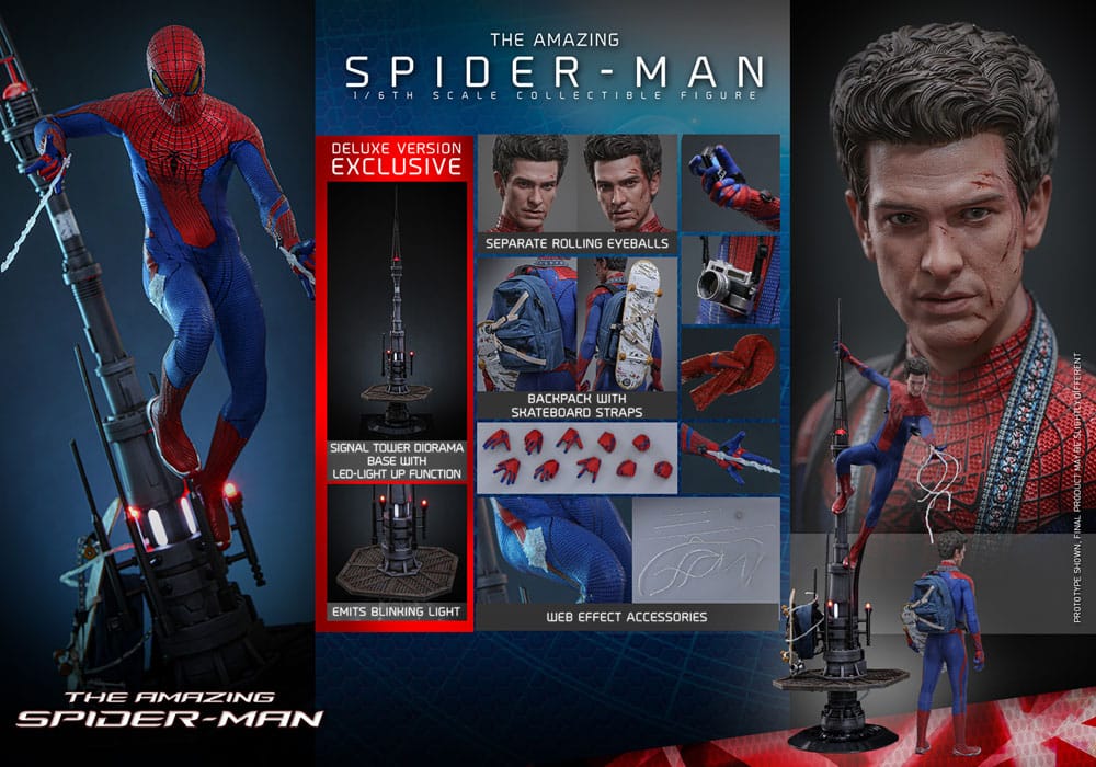 The Amazing Spider-Man Movie Masterpiece Actionfigur 1/6 Spider-Man (Deluxe Version) 30 cm - Preorder - ETA: 25.11.2025