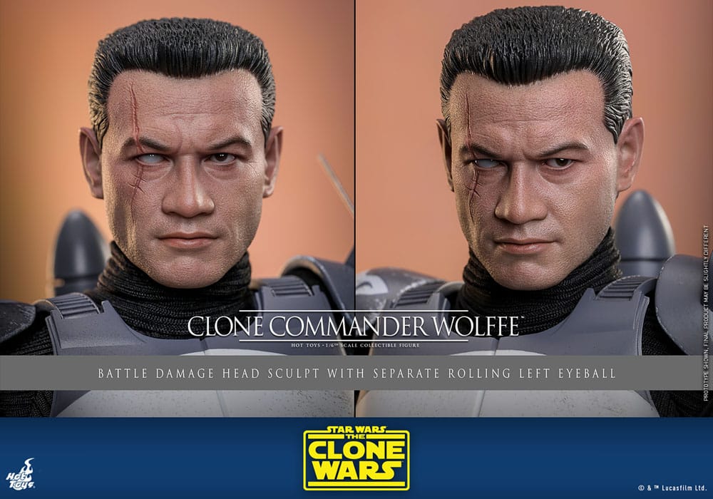 Star Wars: The Clone Wars Actionfigur 1/6 Clone Commander Wolffe 30 cm - Preorder - ETA: 25.03.2026