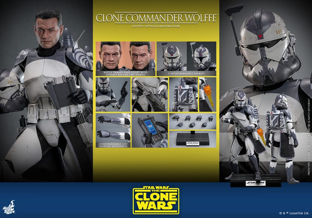 Star Wars: The Clone Wars Actionfigur 1/6 Clone Commander Wolffe 30 cm - Preorder - ETA: 25.03.2026