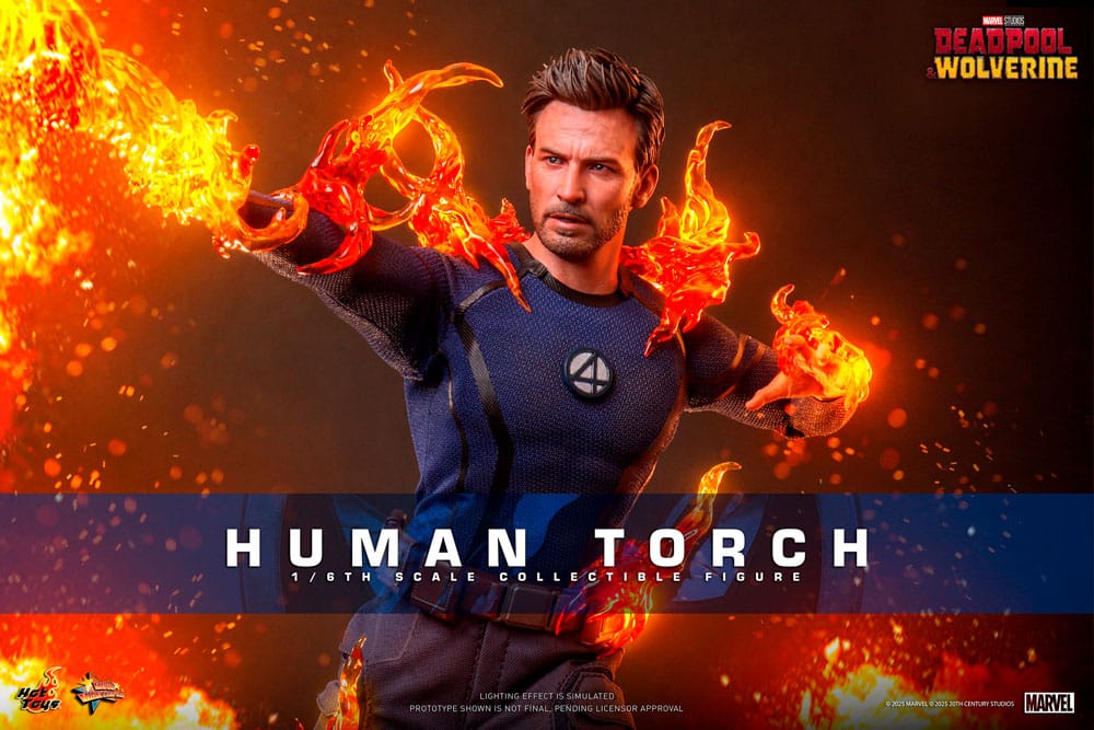Deadpool & Wolverine Movie Masterpiece Actionfigur 1/6 Human Torch 31 cm - Preorder - ETA: 25.06.2026