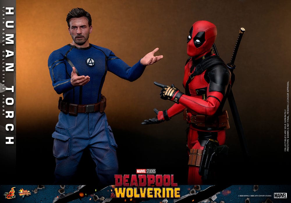 Deadpool & Wolverine Movie Masterpiece Actionfigur 1/6 Human Torch 31 cm - Preorder - ETA: 25.06.2026