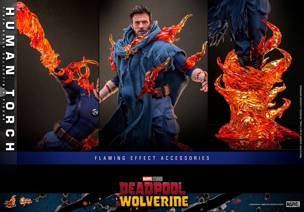 Deadpool & Wolverine Movie Masterpiece Actionfigur 1/6 Human Torch 31 cm - Preorder - ETA: 25.06.2026
