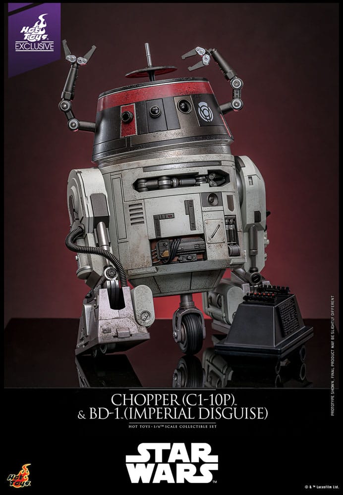 Star Wars Actionfigur Set 1/6 Chopper (C1-10P&trade;) & BD-1&trade; (Imperial Disguise) 18 cm & 8 cm - Versand: 5-7 Tage nach Bestellung