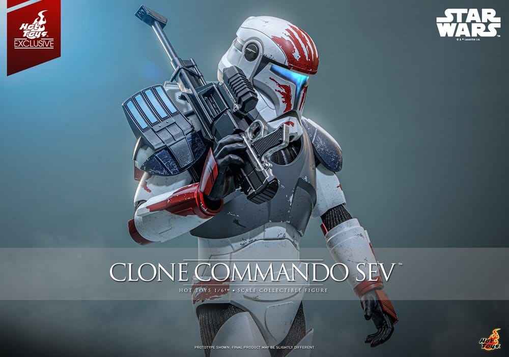 Star Wars: The Clone Wars Television Masterpiece Actionfigur 1/6 Clone Commando Sev (Hot Toys Exclusive) 30 cm - Preorder - ETA: 19.02.2027
