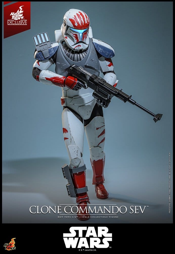 Star Wars: The Clone Wars Television Masterpiece Actionfigur 1/6 Clone Commando Sev (Hot Toys Exclusive) 30 cm - Preorder - ETA: 19.02.2027