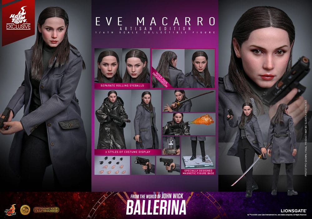 From the World of John Wick: Ballerina Actionfigur 1/6 Eve Macarro (Artisan Editon) Hot Toys Exclusive 28 cm - Preorder - ETA: 25.05.2027