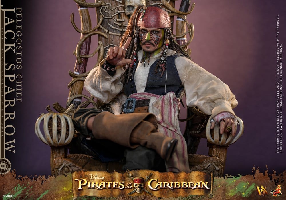 Pirates of the Caribbean - Fluch der Karibik 2 DX Actionfigur 1/6 Pelegostos Chief Jack Sparrow 30 cm  - Preorder - ETA: 28.12.2026