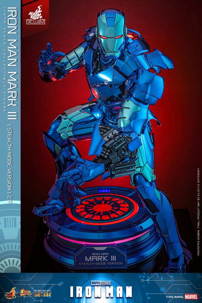 Iron Man Movie Masterpiece Diecast Actionfigur 1/6 Iron Man Mark III (Stealth Mode Ver.) 2.0 Hot Toys Exclusive 33 cm - Preorder - ETA: 18.11.2025
