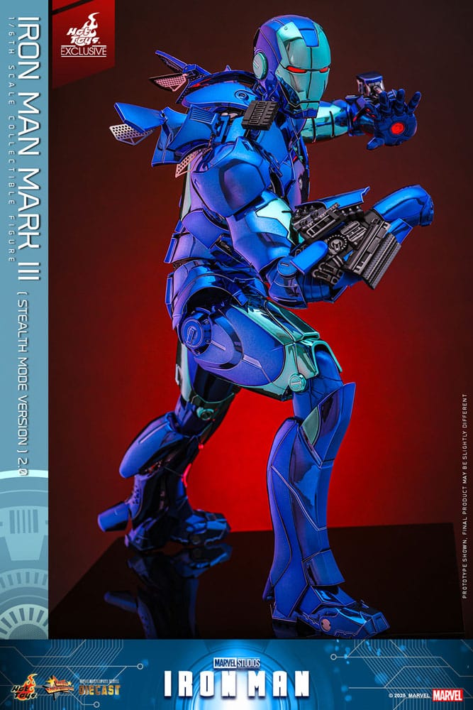 Iron Man Movie Masterpiece Diecast Actionfigur 1/6 Iron Man Mark III (Stealth Mode Ver.) 2.0 Hot Toys Exclusive 33 cm - Preorder - ETA: 18.11.2025