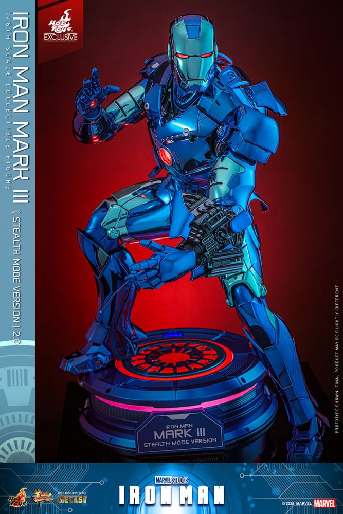 Iron Man Movie Masterpiece Diecast Actionfigur 1/6 Iron Man Mark III (Stealth Mode Ver.) 2.0 Hot Toys Exclusive 33 cm - Preorder - ETA: 18.11.2025