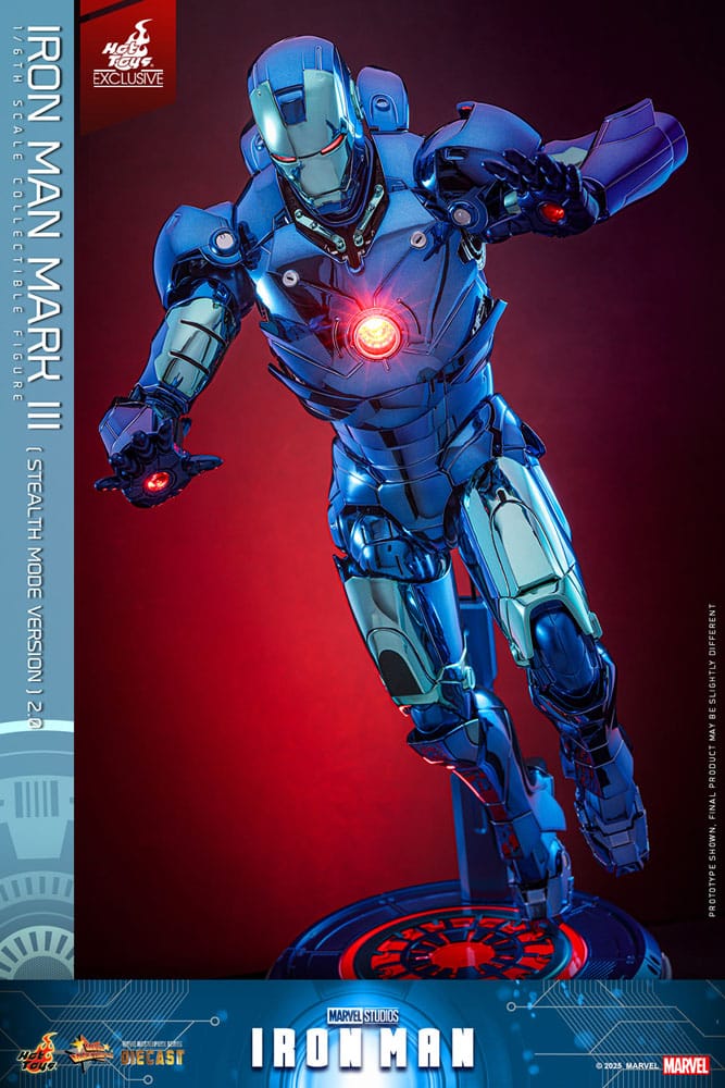 Iron Man Movie Masterpiece Diecast Actionfigur 1/6 Iron Man Mark III (Stealth Mode Ver.) 2.0 Hot Toys Exclusive 33 cm - Preorder - ETA: 18.11.2025