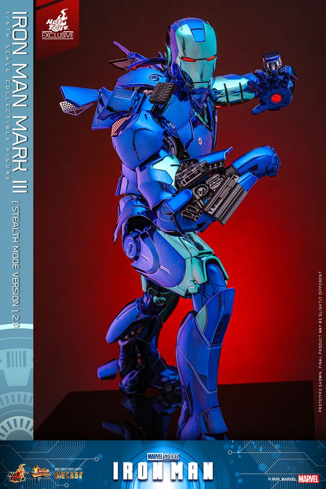 Iron Man Movie Masterpiece Diecast Actionfigur 1/6 Iron Man Mark III (Stealth Mode Ver.) 2.0 Hot Toys Exclusive 33 cm - Preorder - ETA: 18.11.2025