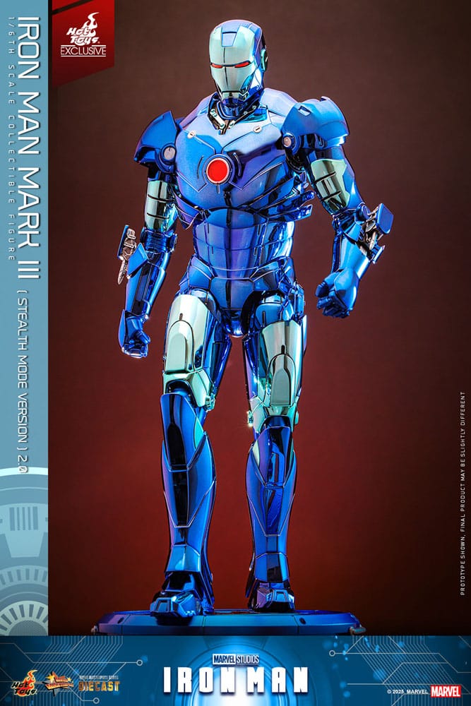 Iron Man Movie Masterpiece Diecast Actionfigur 1/6 Iron Man Mark III (Stealth Mode Ver.) 2.0 Hot Toys Exclusive 33 cm - Preorder - ETA: 18.11.2025