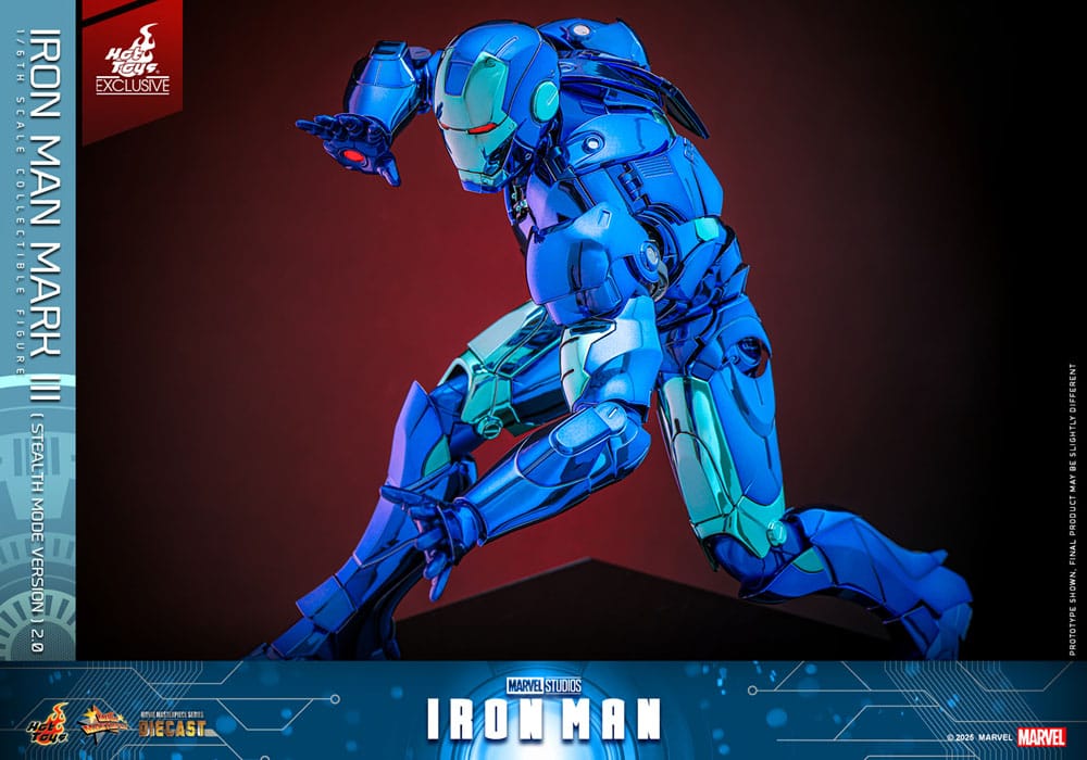 Iron Man Movie Masterpiece Diecast Actionfigur 1/6 Iron Man Mark III (Stealth Mode Ver.) 2.0 Hot Toys Exclusive 33 cm - Preorder - ETA: 18.11.2025