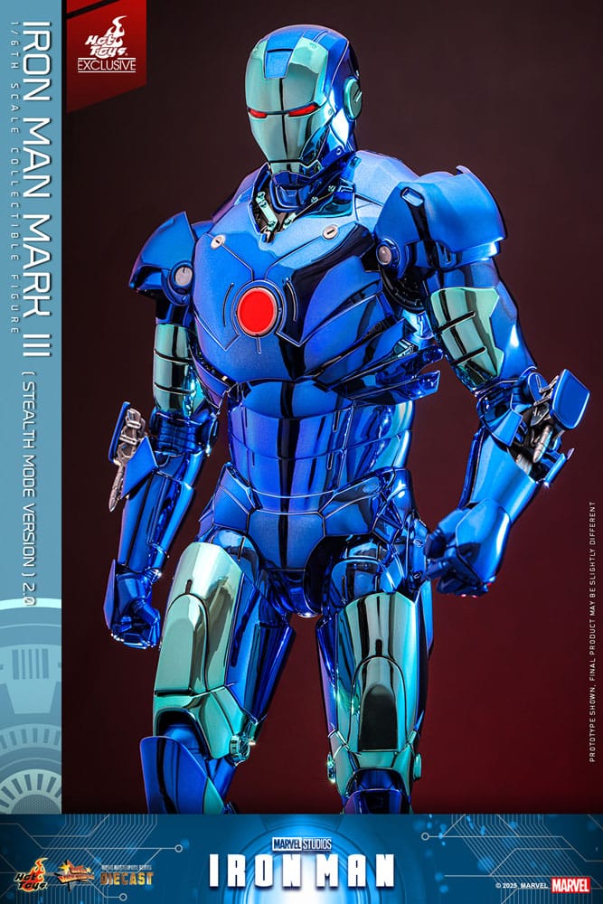 Iron Man Movie Masterpiece Diecast Actionfigur 1/6 Iron Man Mark III (Stealth Mode Ver.) 2.0 Hot Toys Exclusive 33 cm - Preorder - ETA: 18.11.2025