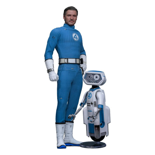 The Fantastic Four: First Steps Movie Masterpiece Actionfiguren 2er-Pack 1/6 Mister Fantastic & H.E.R.B.I.E. 30 cm - Preorder - ETA: 25.11.2026