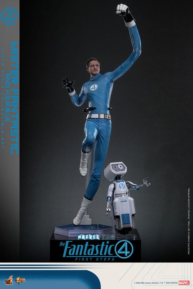 The Fantastic Four: First Steps Movie Masterpiece Actionfiguren 2er-Pack 1/6 Mister Fantastic & H.E.R.B.I.E. 30 cm - Preorder - ETA: 25.11.2026