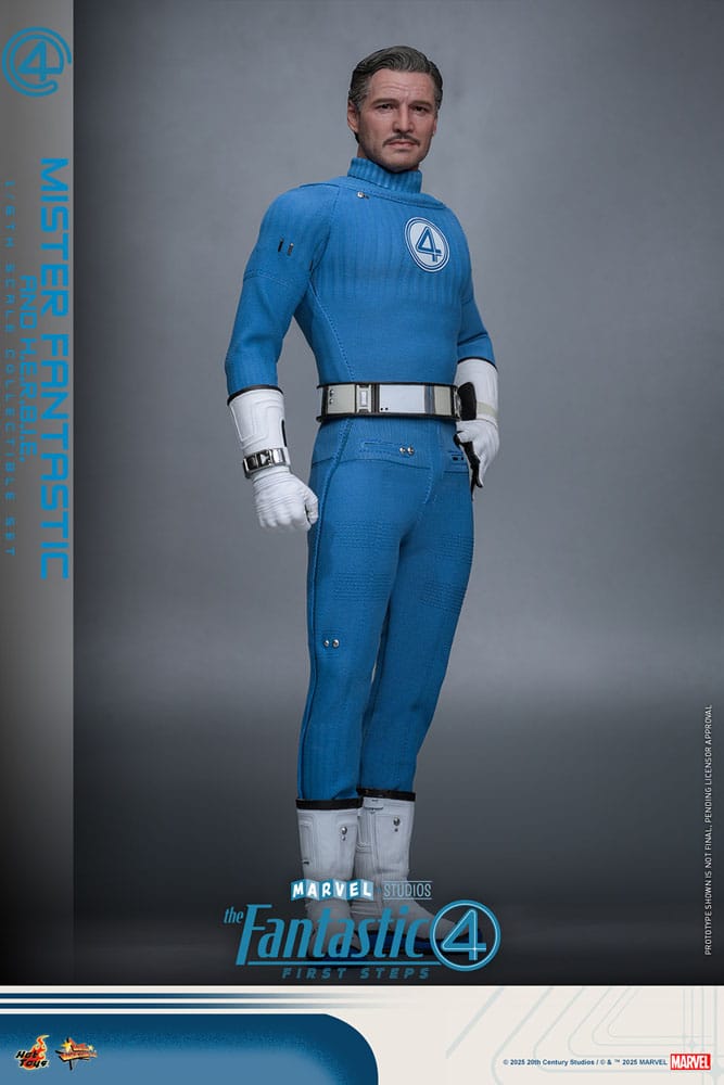 The Fantastic Four: First Steps Movie Masterpiece Actionfiguren 2er-Pack 1/6 Mister Fantastic & H.E.R.B.I.E. 30 cm - Preorder - ETA: 25.11.2026