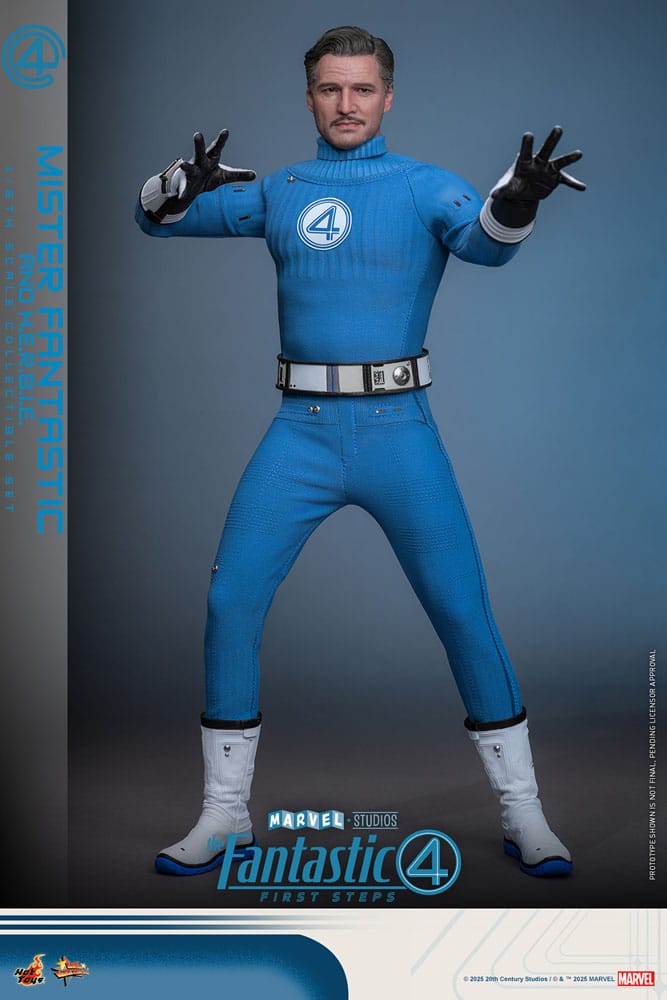 The Fantastic Four: First Steps Movie Masterpiece Actionfiguren 2er-Pack 1/6 Mister Fantastic & H.E.R.B.I.E. 30 cm - Preorder - ETA: 25.11.2026