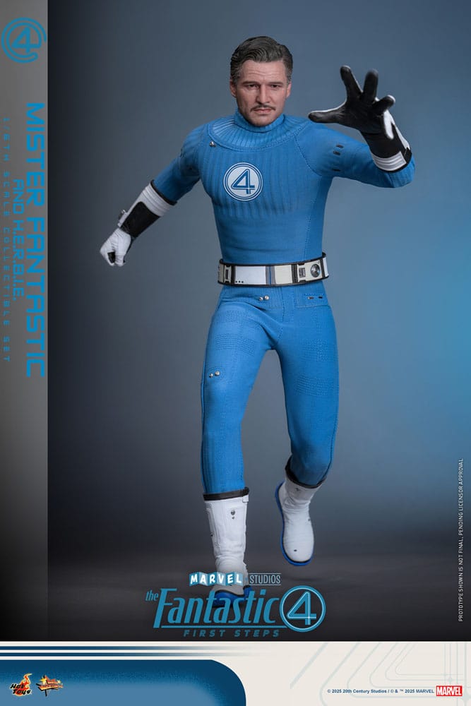 The Fantastic Four: First Steps Movie Masterpiece Actionfiguren 2er-Pack 1/6 Mister Fantastic & H.E.R.B.I.E. 30 cm - Preorder - ETA: 25.11.2026