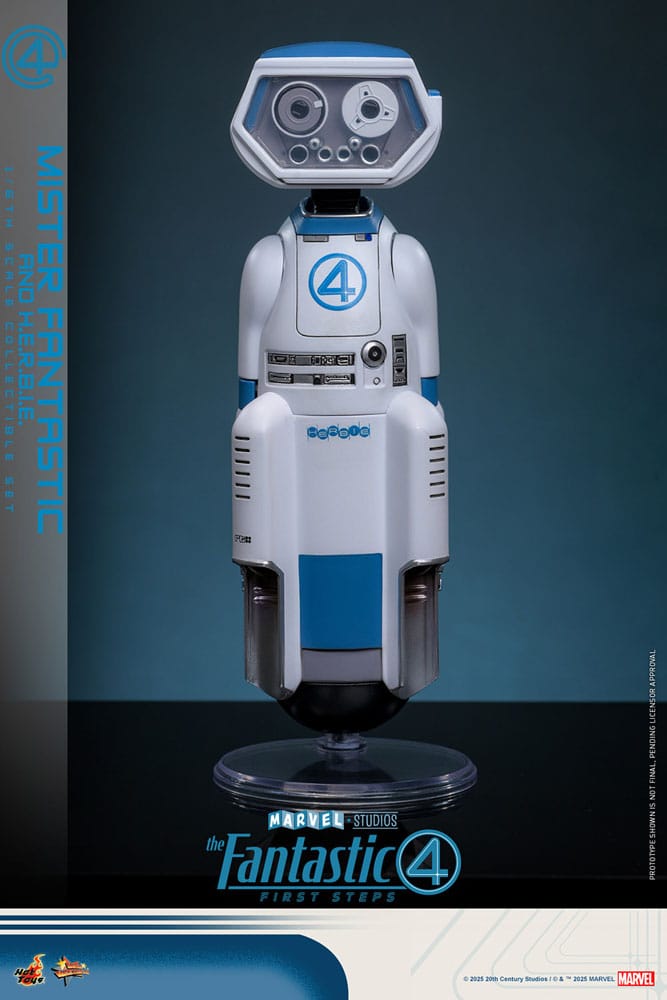 The Fantastic Four: First Steps Movie Masterpiece Actionfiguren 2er-Pack 1/6 Mister Fantastic & H.E.R.B.I.E. 30 cm - Preorder - ETA: 25.11.2026