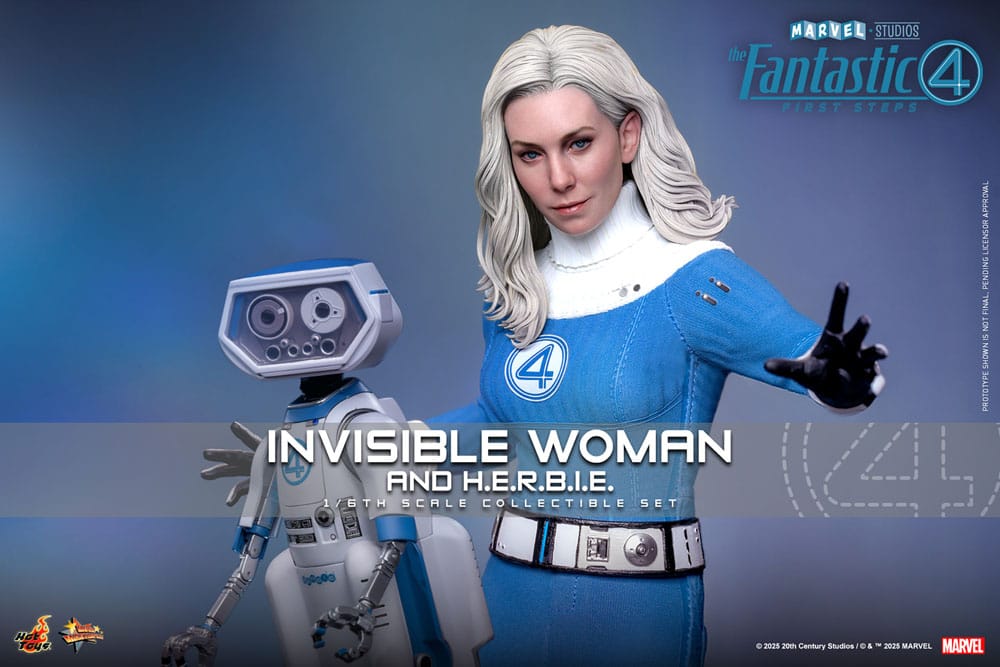 The Fantastic Four: First Steps Movie Masterpiece Actionfiguren 2er-Pack 1/6 Invisible Woman & H.E.R.B.I.E. 28 cm - Preorder - ETA: 25.11.2026