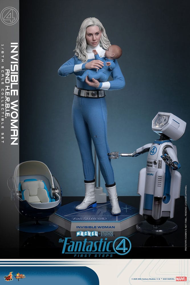 The Fantastic Four: First Steps Movie Masterpiece Actionfiguren 2er-Pack 1/6 Invisible Woman & H.E.R.B.I.E. 28 cm - Preorder - ETA: 25.11.2026
