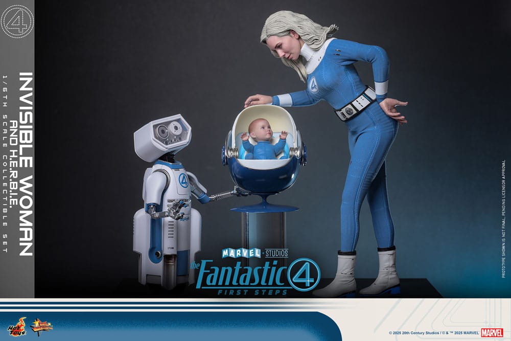 The Fantastic Four: First Steps Movie Masterpiece Actionfiguren 2er-Pack 1/6 Invisible Woman & H.E.R.B.I.E. 28 cm - Preorder - ETA: 25.11.2026