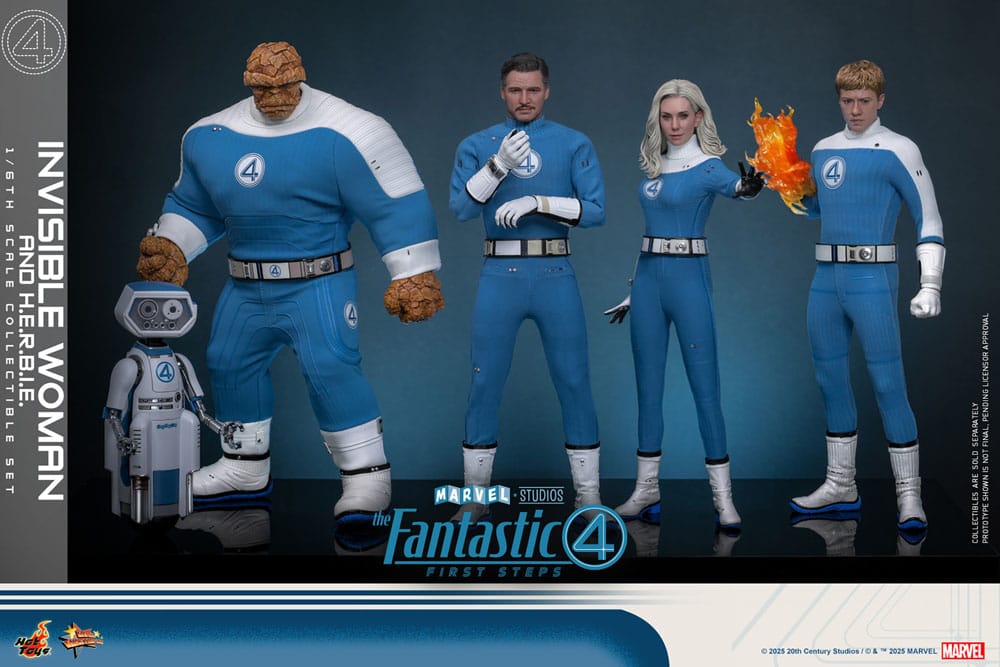 The Fantastic Four: First Steps Movie Masterpiece Actionfiguren 2er-Pack 1/6 Invisible Woman & H.E.R.B.I.E. 28 cm - Preorder - ETA: 25.11.2026