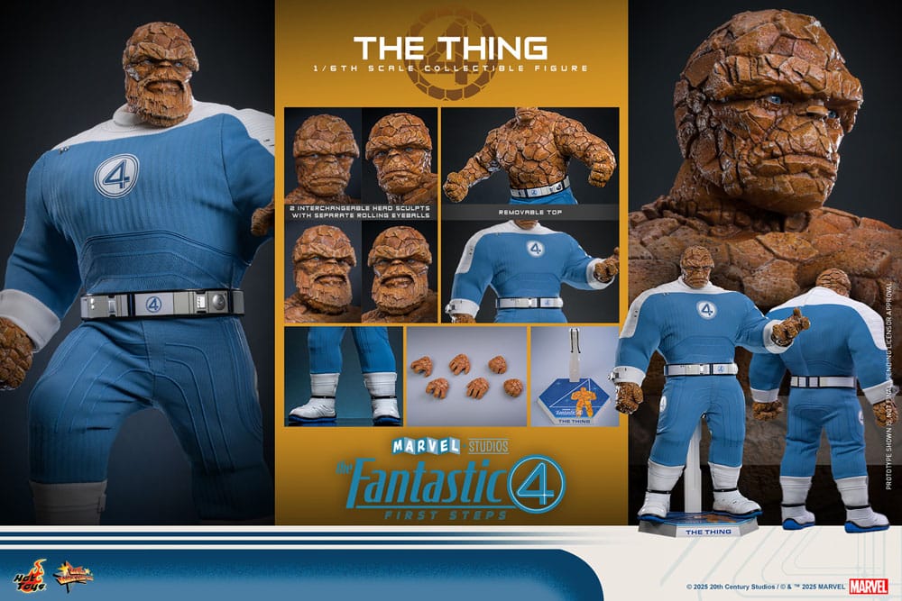 The Fantastic Four: First Steps Movie Masterpiece Actionfigur 1/6 The Thing 31 cm - Preorder - ETA: 25.11.2026