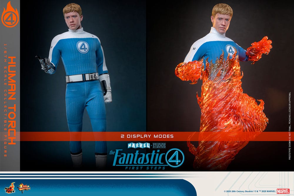 The Fantastic Four: First Steps Movie Masterpiece Actionfigur 1/6 Human Torch 30 cm - Preorder - ETA: 25.11.2026
