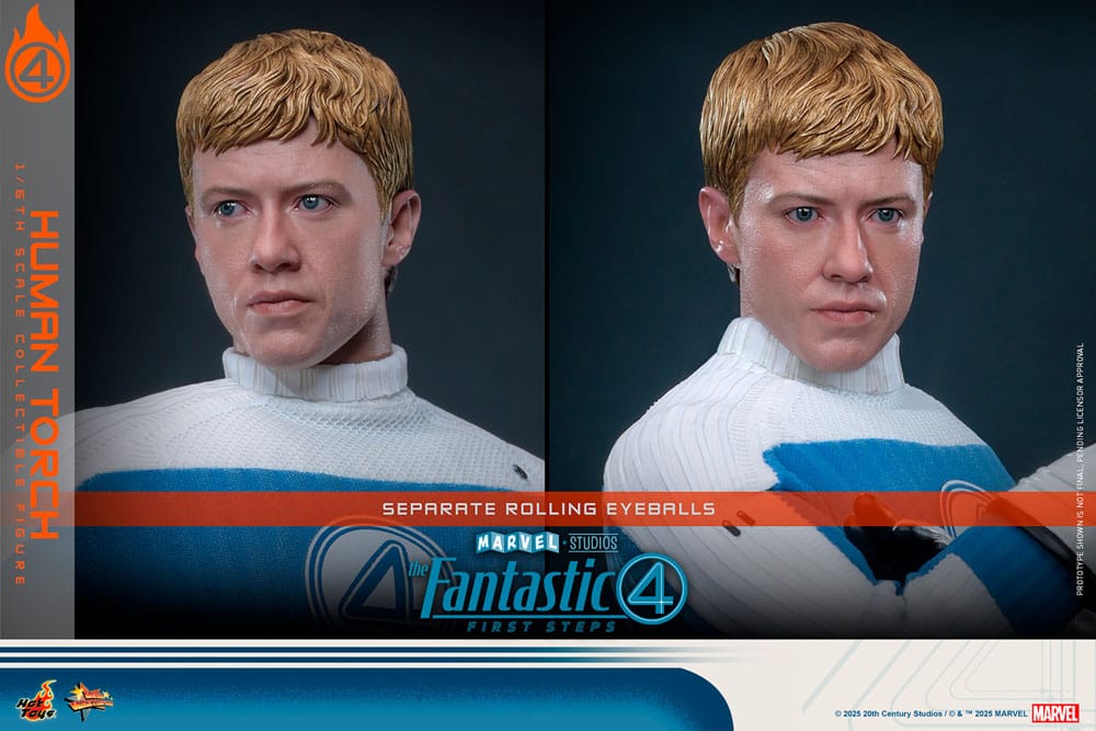 The Fantastic Four: First Steps Movie Masterpiece Actionfigur 1/6 Human Torch 30 cm - Preorder - ETA: 25.11.2026