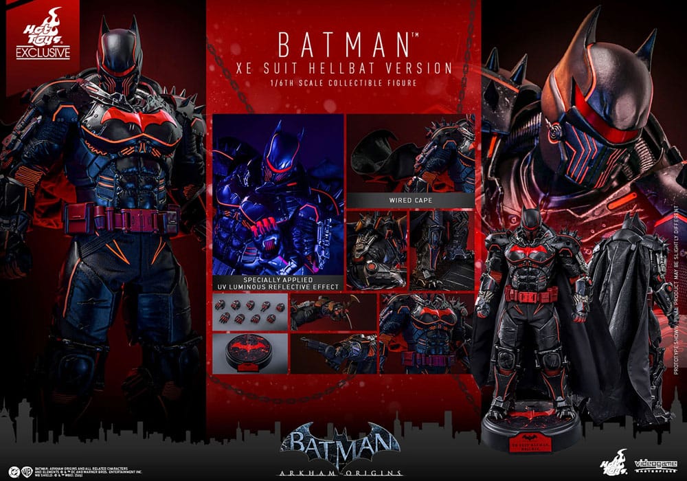 Batman Arkham Origins Videogame Masterpiece Actionfigur 1/6 XE Suit Hellbat Version Hot Toys Exclusive 33 cm - Preorder - ETA: 25.11.2026