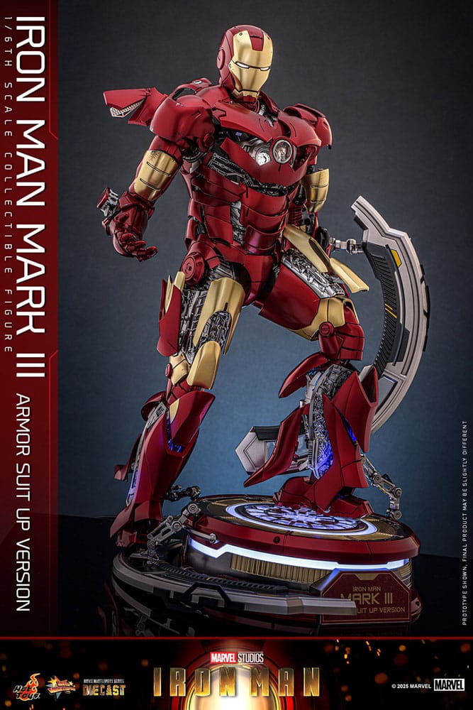 Iron Man Movie Masterpiece Diecast Actionfigur 1/6 Iron Man Mark III (Armor Suit Up Version) 32 cm - Preorder - ETA: 25.11.2026