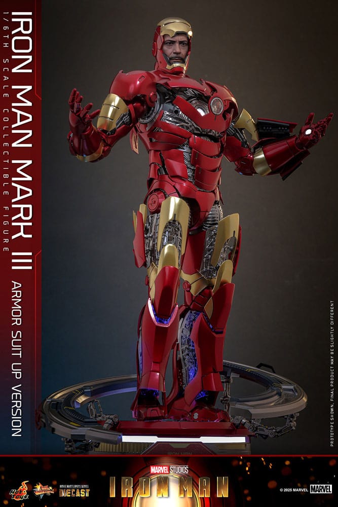Iron Man Movie Masterpiece Diecast Actionfigur 1/6 Iron Man Mark III (Armor Suit Up Version) 32 cm - Preorder - ETA: 25.11.2026