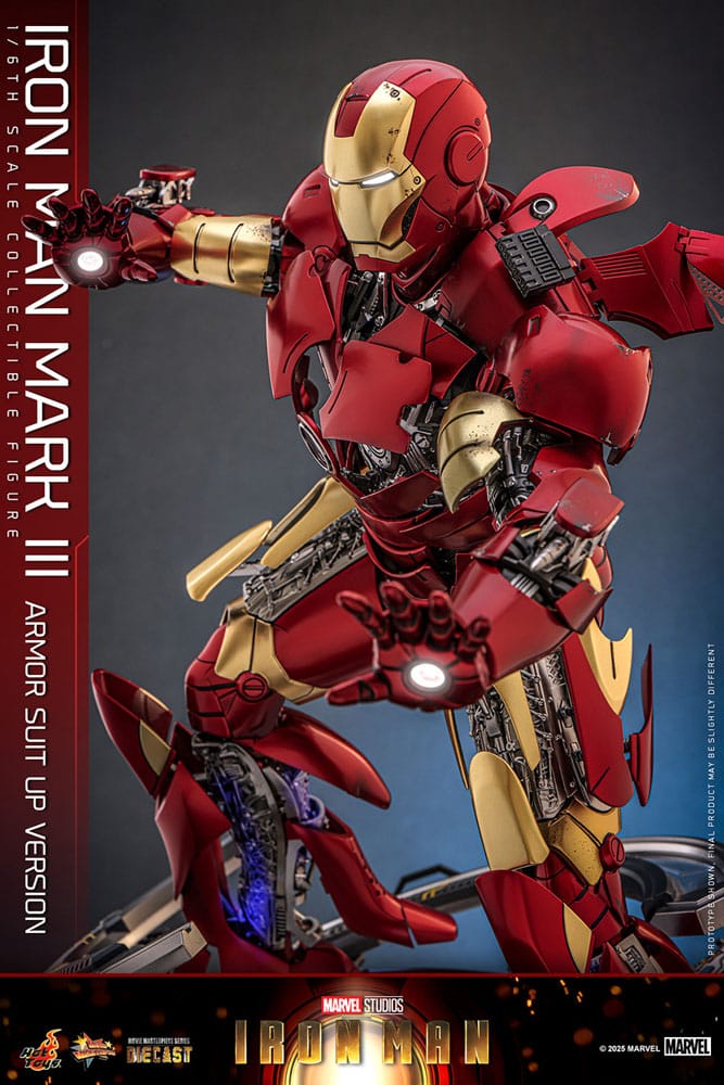 Iron Man Movie Masterpiece Diecast Actionfigur 1/6 Iron Man Mark III (Armor Suit Up Version) 32 cm - Preorder - ETA: 25.11.2026