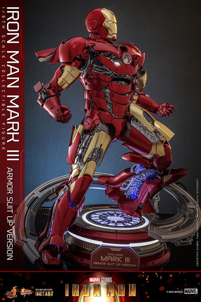 Iron Man Movie Masterpiece Diecast Actionfigur 1/6 Iron Man Mark III (Armor Suit Up Version) 32 cm - Preorder - ETA: 25.11.2026