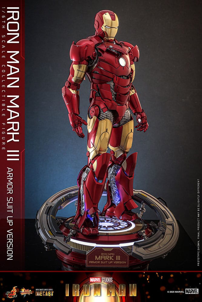 Iron Man Movie Masterpiece Diecast Actionfigur 1/6 Iron Man Mark III (Armor Suit Up Version) 32 cm - Preorder - ETA: 25.11.2026