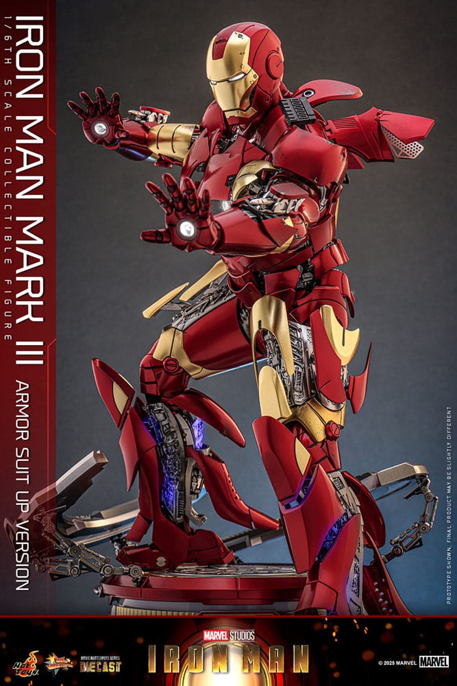 Iron Man Movie Masterpiece Diecast Actionfigur 1/6 Iron Man Mark III (Armor Suit Up Version) 32 cm - Preorder - ETA: 25.11.2026