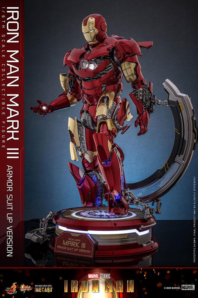 Iron Man Movie Masterpiece Diecast Actionfigur 1/6 Iron Man Mark III (Armor Suit Up Version) 32 cm - Preorder - ETA: 25.11.2026