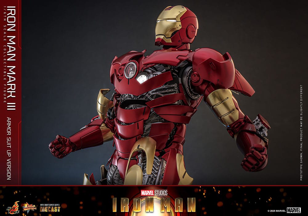 Iron Man Movie Masterpiece Diecast Actionfigur 1/6 Iron Man Mark III (Armor Suit Up Version) 32 cm - Preorder - ETA: 25.11.2026