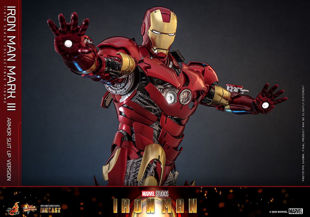 Iron Man Movie Masterpiece Diecast Actionfigur 1/6 Iron Man Mark III (Armor Suit Up Version) 32 cm - Preorder - ETA: 25.11.2026
