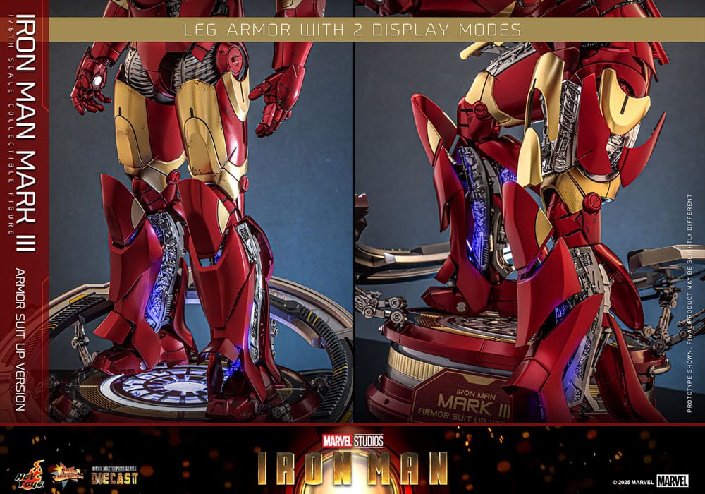 Iron Man Movie Masterpiece Diecast Actionfigur 1/6 Iron Man Mark III (Armor Suit Up Version) 32 cm - Preorder - ETA: 25.11.2026