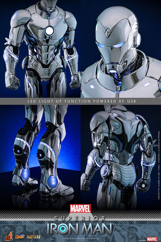 Marvel Comic Diecast Masterpiece Actionfigur 1/6 Superior Iron Man 32 cm - Preorder - ETA: 25.11.2026