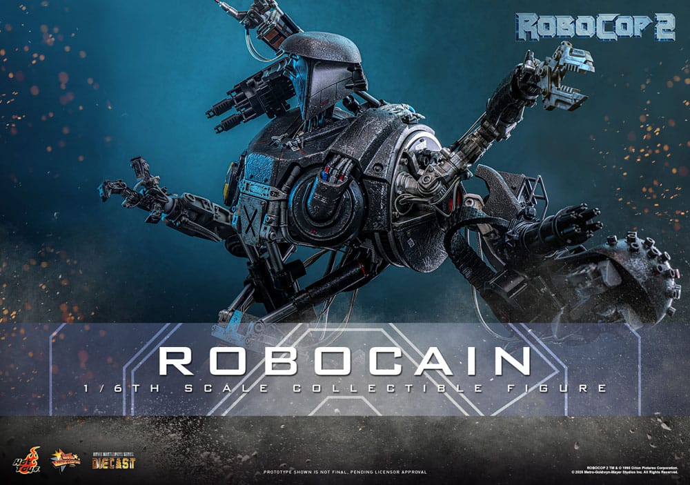 RoboCop 2 Movie Masterpiece Diecast Actionfigur 1/6 RoboCain 40 cm - Preorder - ETA: 25.11.2026