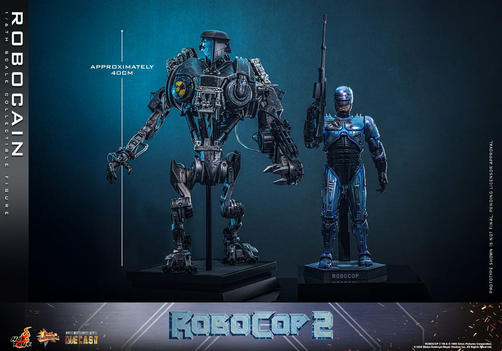 RoboCop 2 Movie Masterpiece Diecast Actionfigur 1/6 RoboCain 40 cm - Preorder - ETA: 25.11.2026