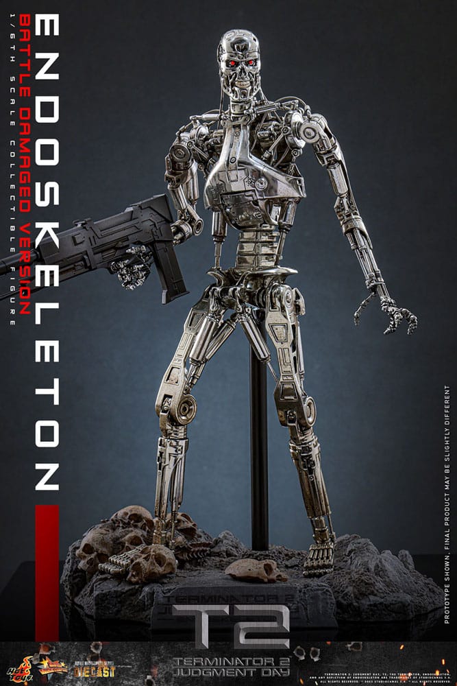 Terminator 2 Movie Masterpiece Die-cast Actionfigur 1/6 Endoskelett (Battle Damaged Version) 31 cm - Preorder - ETA: 25.11.2026
