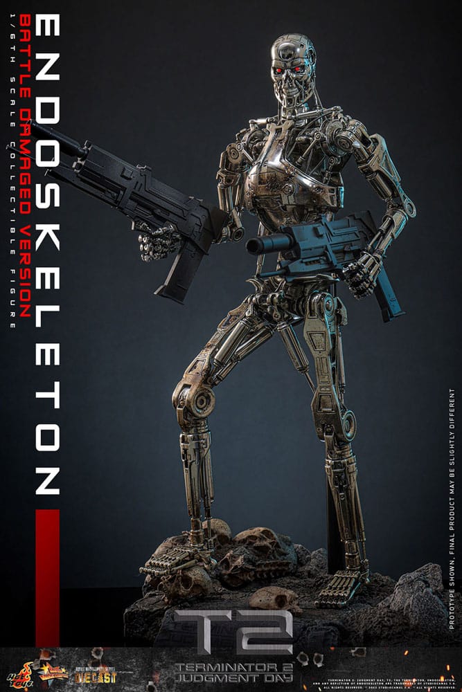 Terminator 2 Movie Masterpiece Die-cast Actionfigur 1/6 Endoskelett (Battle Damaged Version) 31 cm - Preorder - ETA: 25.11.2026